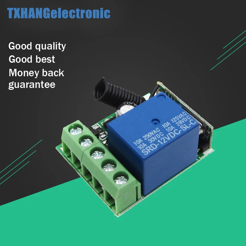 DC 12V 10A 1 Ch беспроводное реле RF дистанционное управление переключатель гетеродина