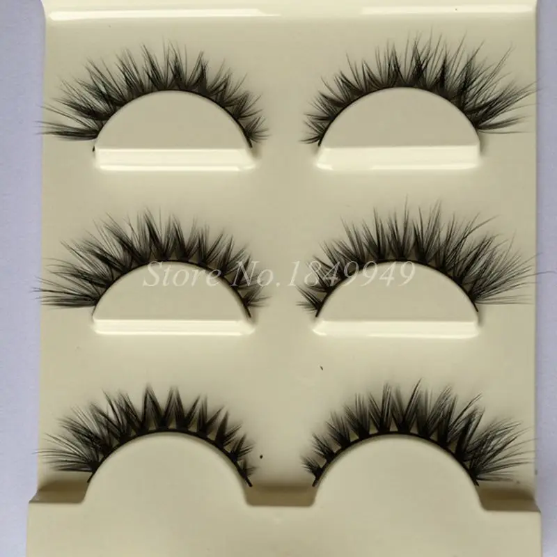 Объемные Накладные ресницы накладные с перекрестными полосками удлиняющие