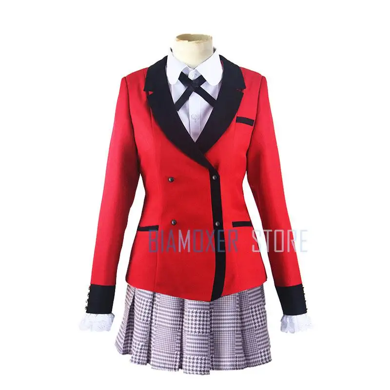 Kakegurui компульсивный игрок Jabami Yumeko Igarashi Sayaka маскарадные костюмы школьная форма