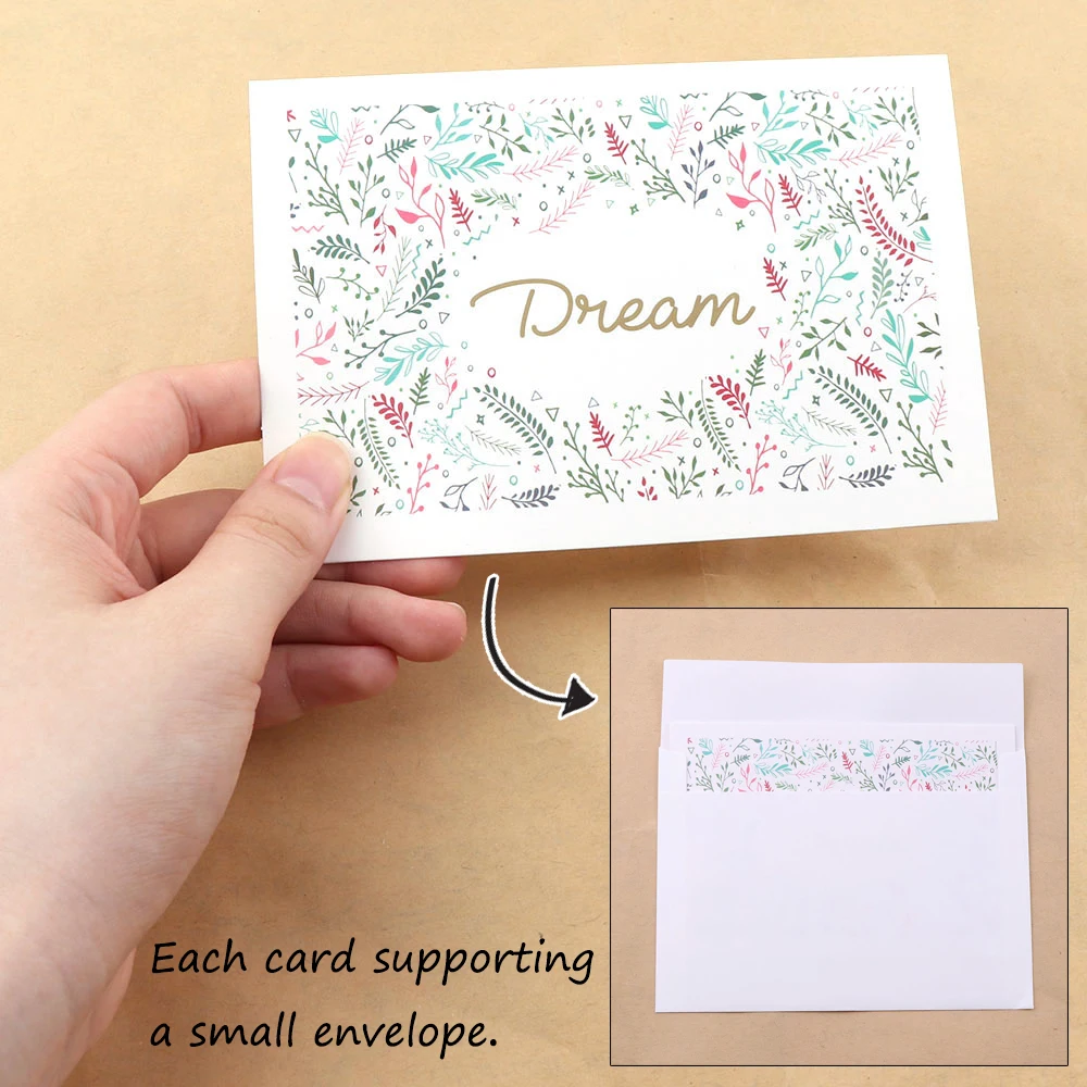 Random 9Pcs Thank You And Best Wishes Card Invitations Leave Message Greeting For Wedding Birthday New Year Decoration Дом и сад