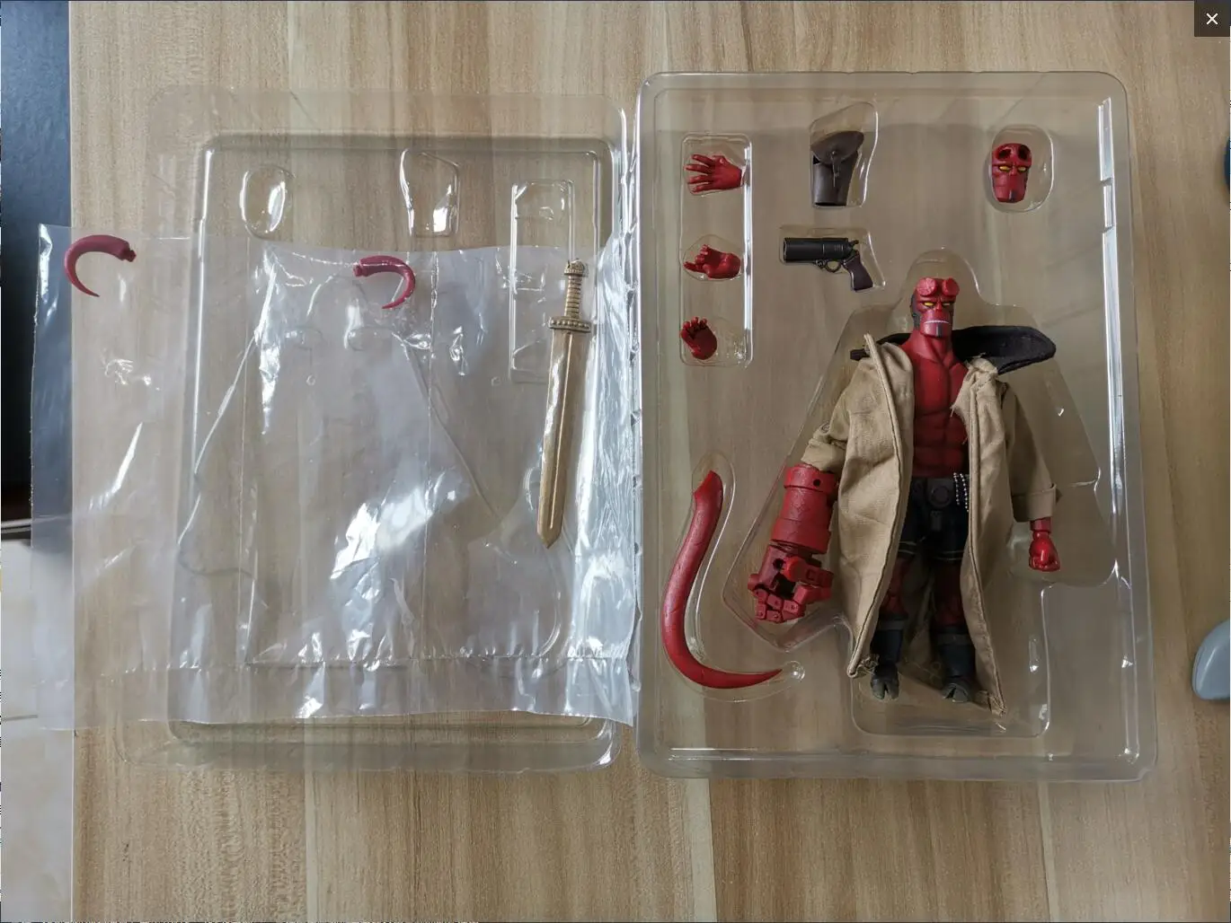 Хеллбой дьявол 100 игрушки 1/12 весы BJD совместный подвижный с реальной ткань