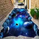 Пользовательские напольные обои Вселенная звезда 3D стерео ПВХ Наклейки на пол живопись в торговом центре Нескользящие водонепроницаемые 3D Настенные обои