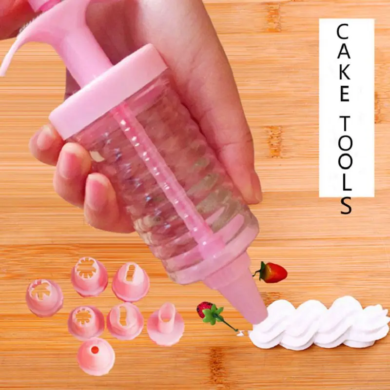 8 шт./компл. пищевые пластиковые кухонные аксессуары глазурь кремовый розовый