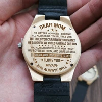to my mom engraved wooden watch i just want to be your last everything birthday gift luxury wrist watch women%e2%80%99s watches for he