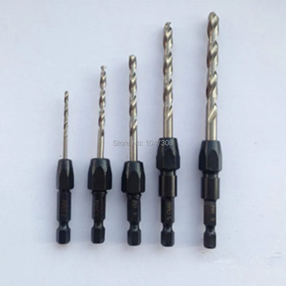 5 упак. шестигранным хвостовиком быстрая смена сверла Комплект HSS6542