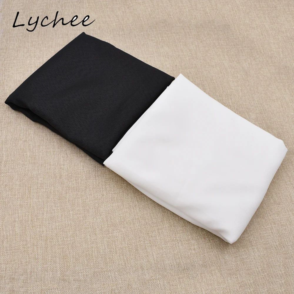 Lychee 1 5*1 м односторонняя клейкая ткань из полиэстера белого цвета для подкладки