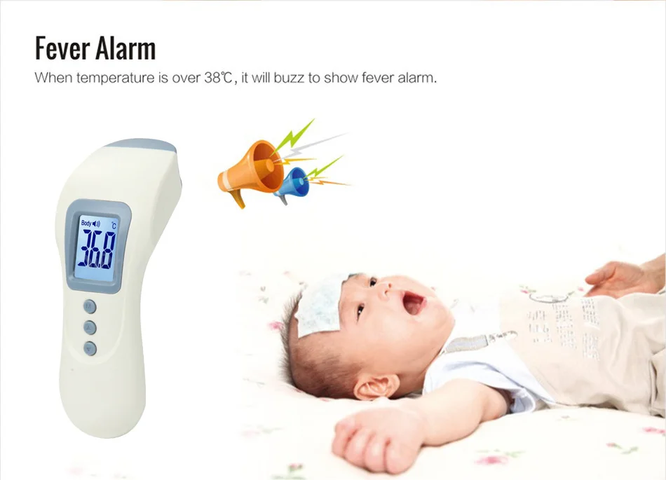 Платный детский цифровой термометр бесконтактный инфракрасный ИК Термометры
