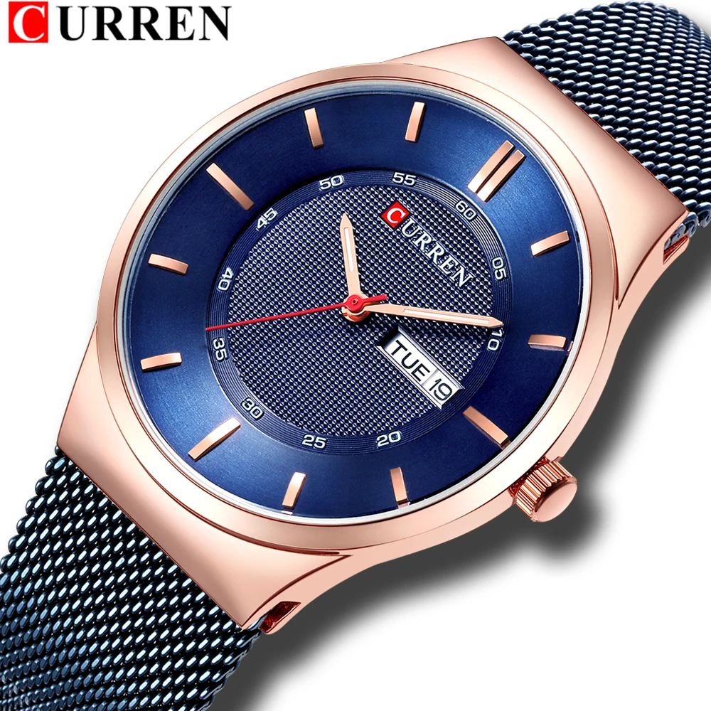 Мужские часы Топ люксовый бренд CURREN 2019 новые модные повседневные Бизнес
