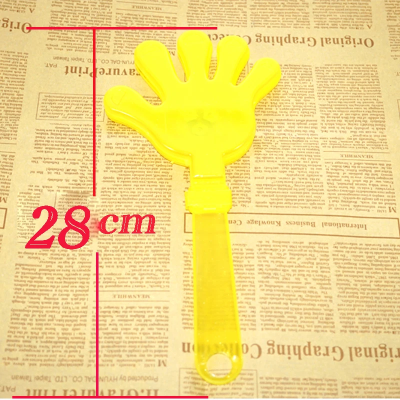 

12pcs/lot Light up Toys Applause Props LED Light Clap Hands Palms Shoot Kids Toy Party Favors Rattle Plastic Halloween Decor