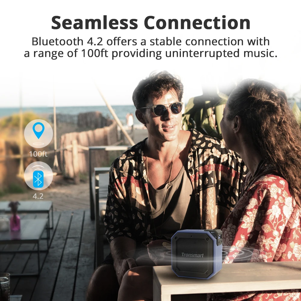 Tronsmart элемент паз(Force Mini) Bluetooth динамик 10 Вт Bluetooth Колонка IPX7 портативный динамик s с 24 ч Время воспроизведения