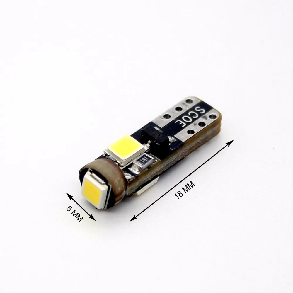 10 шт. светодиодные лампы для приборной панели T5 3SMD 12 В/24 В 12516 13516 Вт 2835
