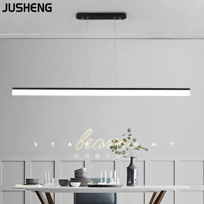 JUSHENG современный светодиодный подвесной светильник для кухни столовой гостиной