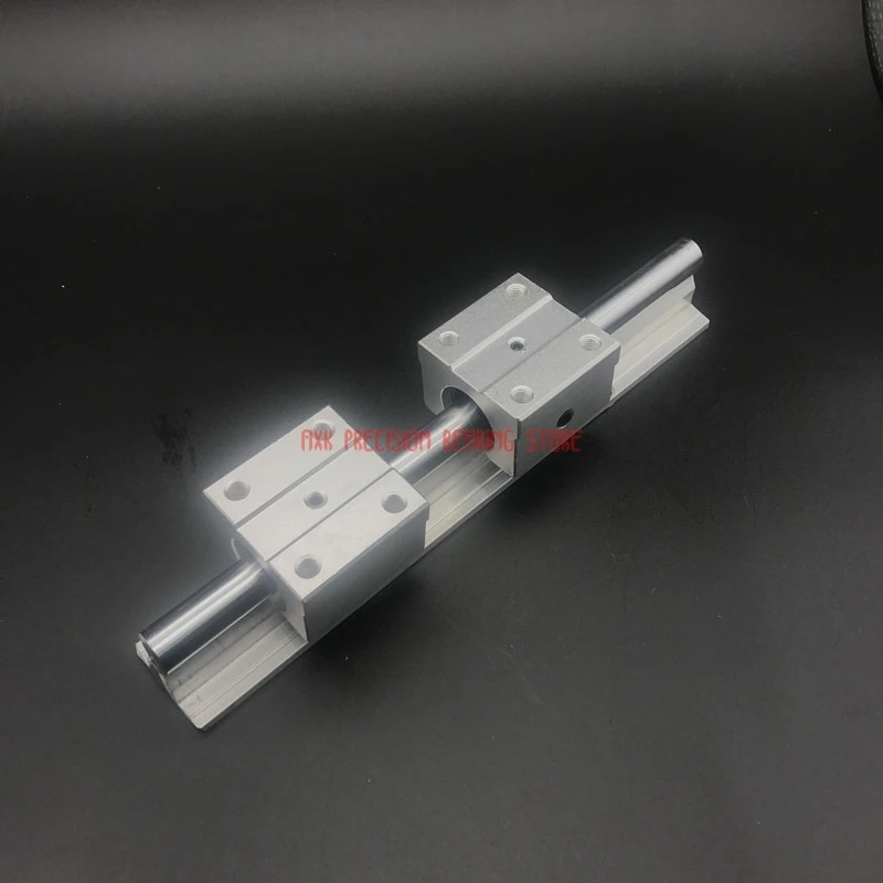Cnc фрезерные детали AXK 2 шт. Sbr10 L 500 мм линейная рельсовая Опора с 4 Sbr10uu направляющая
