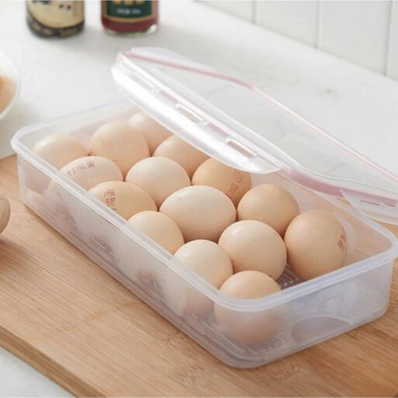 Кухня большой ёмкость с пряжкой прямоугольные для хранения холодильник