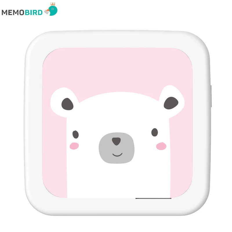 Lnternational Edition MEMOBIRD GT1 портативный Bluetooth 4,2 принтер термальный фотопринтер 900 мАч литий-ионный тесто - Цвет: Розовый