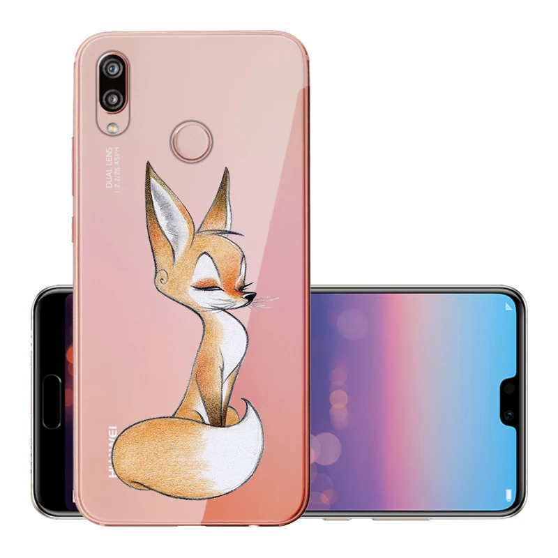 Caseriver чехол для Huawei P20 Lite P20lite мягкий силиконовый с рисунком задней панели