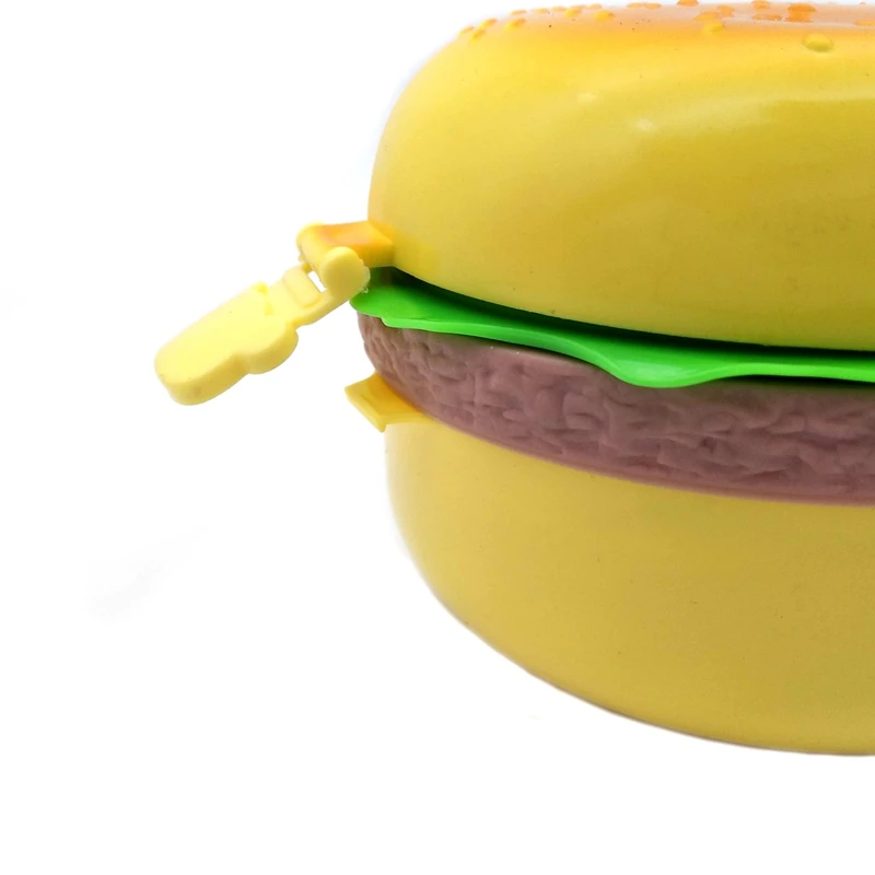 Экологически чистый двухъярусный детский пищевой контейнер для гамбургеров Bento