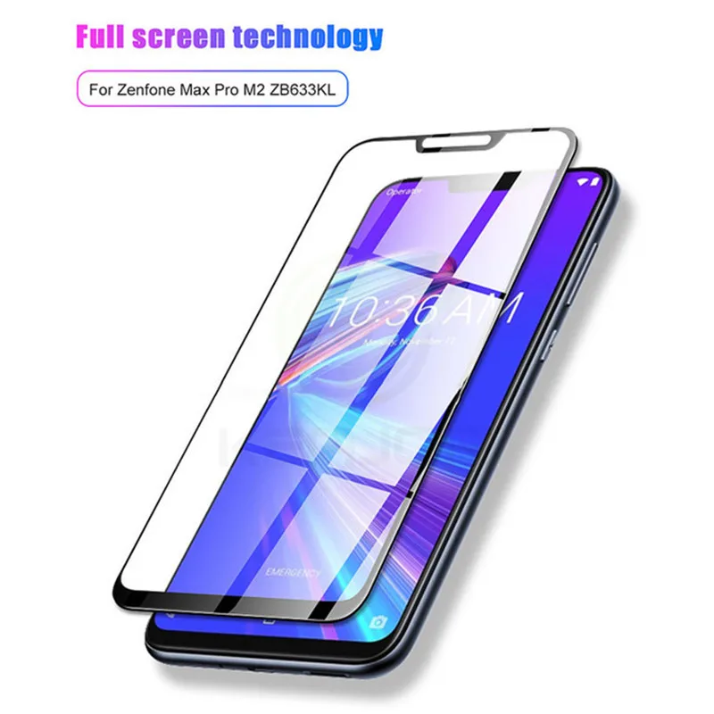 2 шт Защитный стеклянный чехол для ASUS ZenFone Max Pro M1 M2 ZB633KL ZB631KL ZB555KL ZB601KL ZB570TL Защитное стекло для экрана