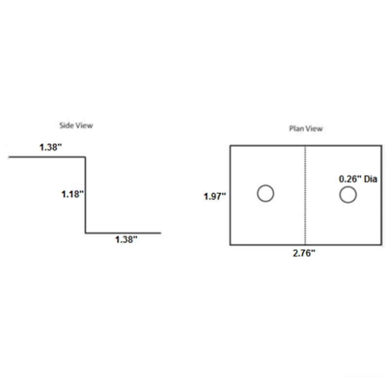 4шт/комплект Кронштейн для крепления солнечной панели из металла набор Z-образных кронштейнов алюминиевой крышной системы установки на автомобильном фургоне.