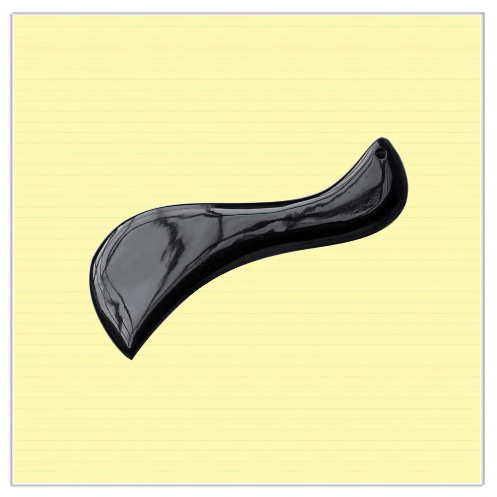 Big Size Buffalo Horn Beauty Gua sha Scraping Tool Thin Arm Leg Slimming V Line Face Massage guasha Plate - Цвет: S shape