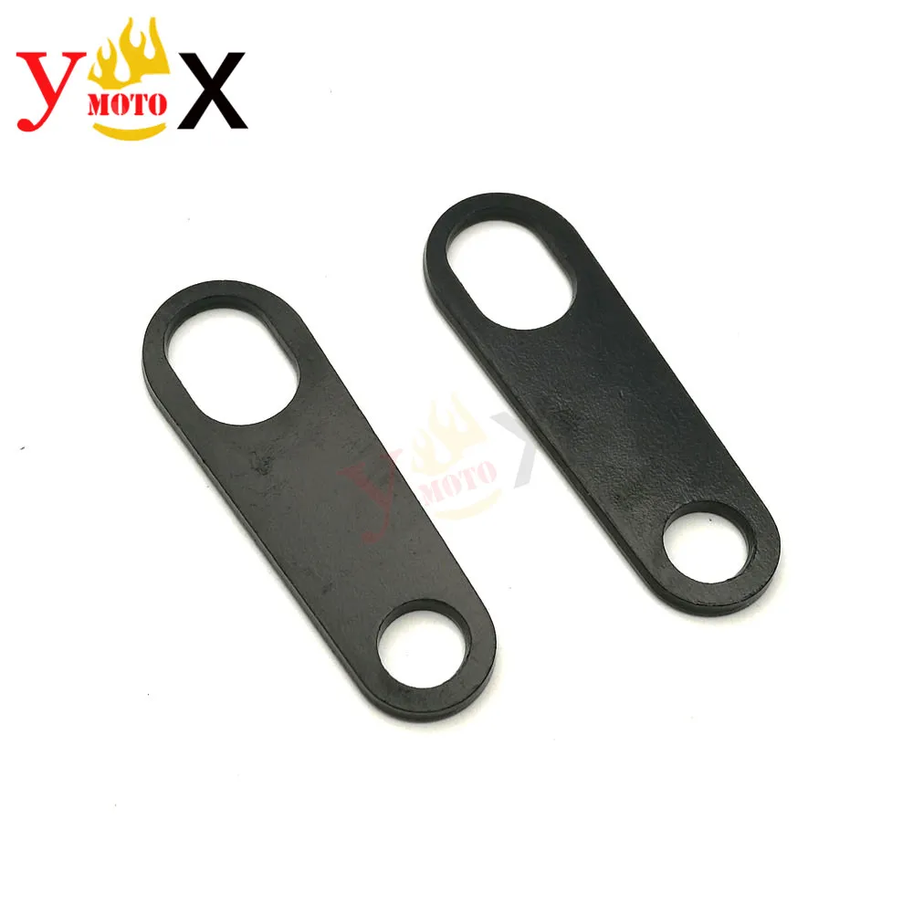 Черные кронштейны для заднего поворотного сигнала Honda Suzuki Yamaha Kawasaki Harley Dyna Sportster