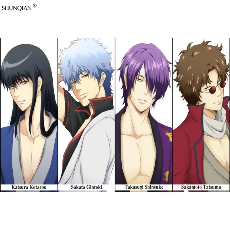 Gintama постер из шелковой ткани печать плаката ткань плакат пользовательские Атлас