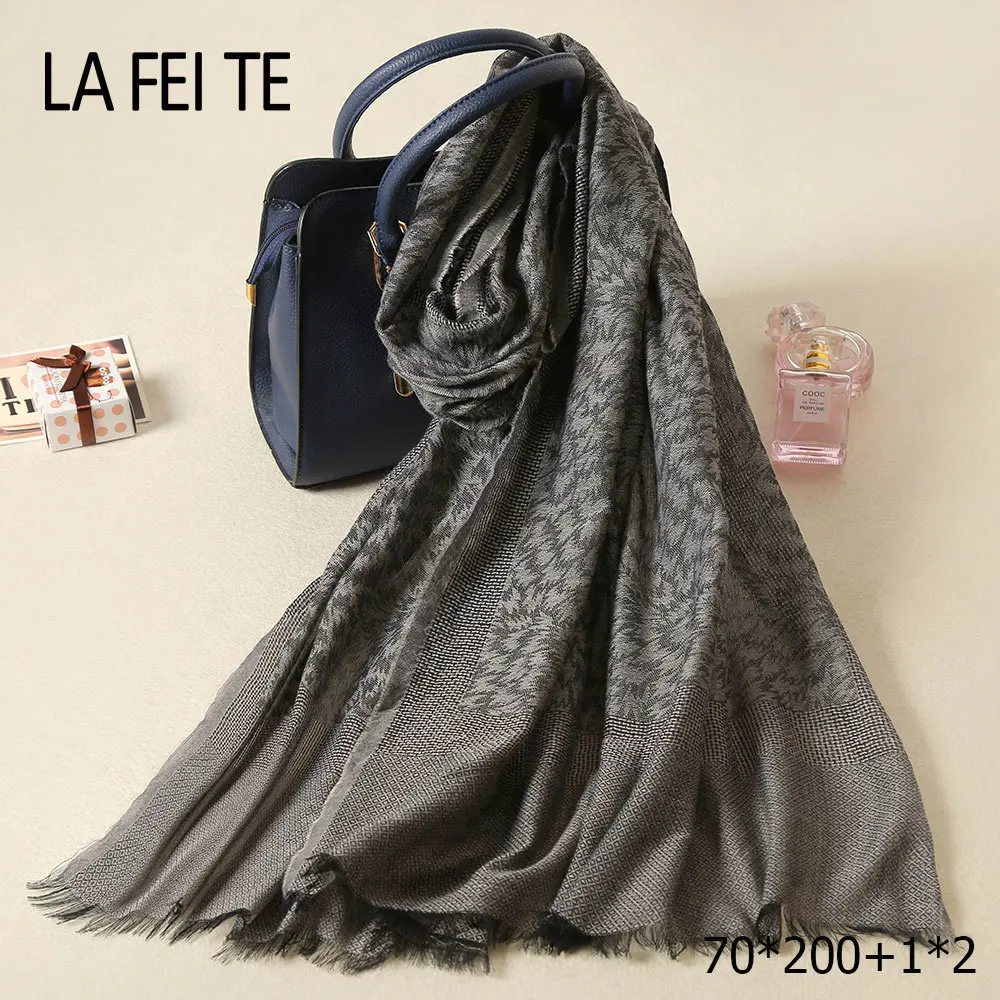 Длинный хлопковый женский и мужской шарф теплый шейный платок шелковая