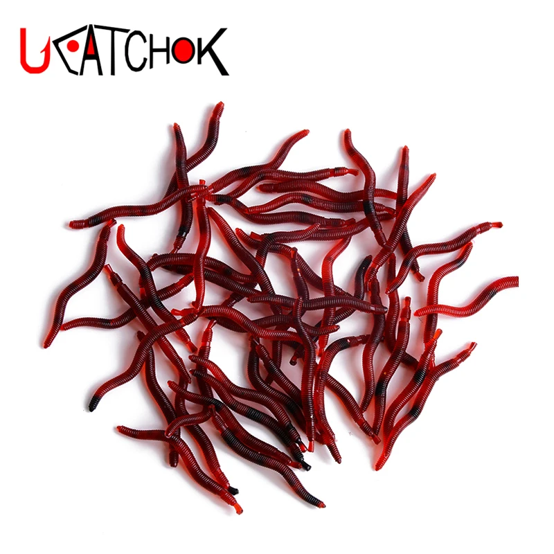 Мягкая рыболовная приманка 50 дюймов 4 см 0 21 г|red worm|fishing tacklesoft lure fish |
