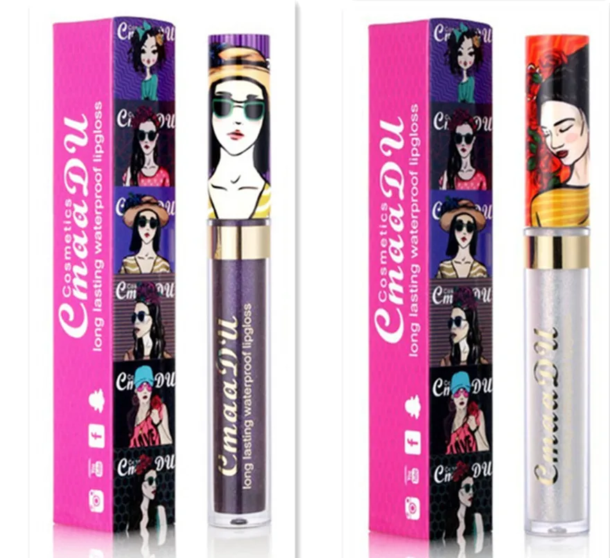 12 цветов Женская влагостойкая блестящая губная помада для девушек водостойкая