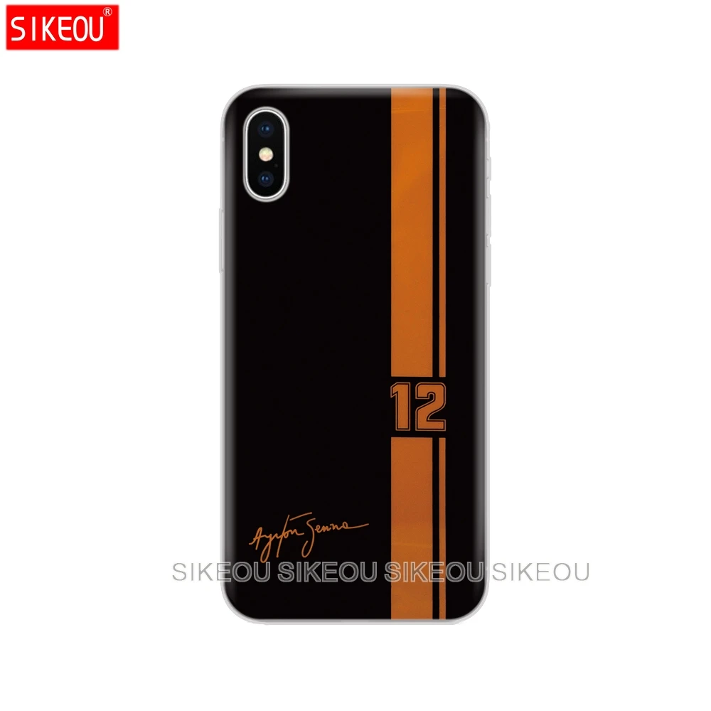 Силиконовый чехол для телефона Iphone 6X8 7 6s 5 5s SE Plus 10 XR XS Max Айртон Сенна|Бамперы| |