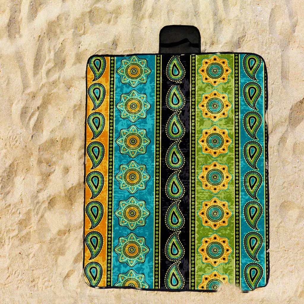 2019 Easter Handle Design 3D Digital Printing Full Polyester Oxford Cloth Picnic Mat camping mat Beac luftmatratze | Спорт и
