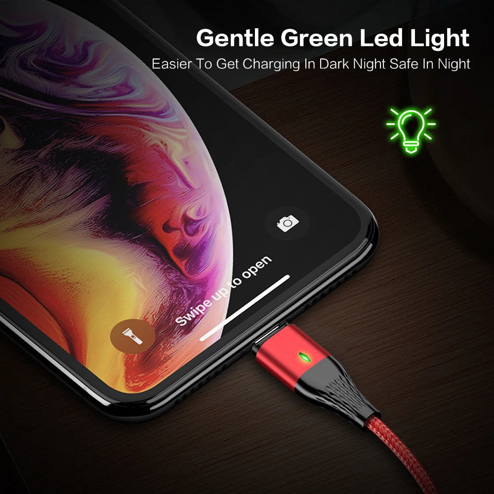 Магнитный кабель FLOVEME для iPhone 3A быстрой зарядки Micro USB Type-C Samsung Xiaomi Huawei магнитный