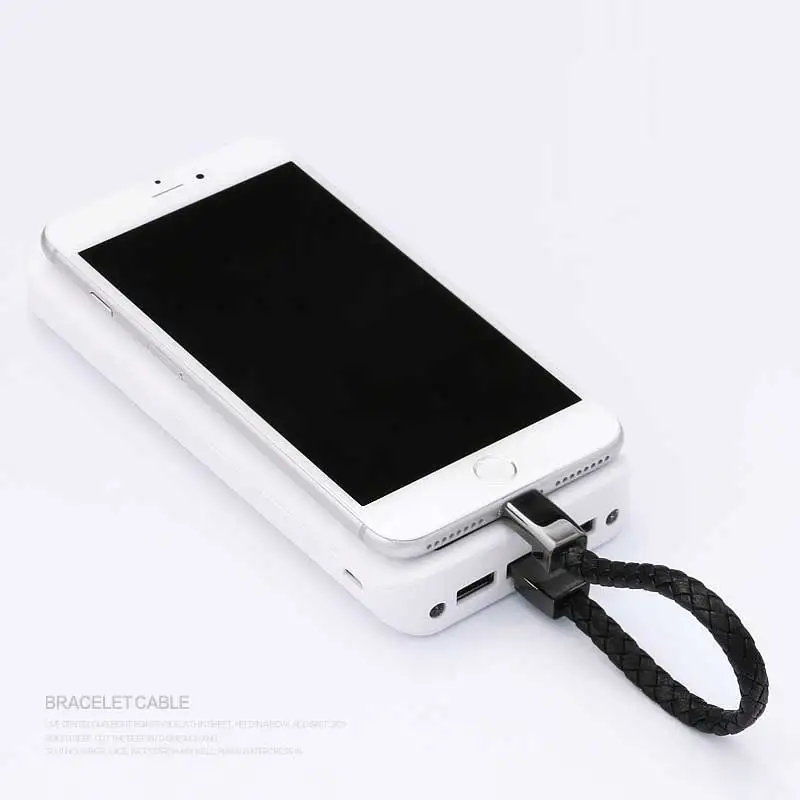Moocare кожаный Шарм мужской браслет для женщин ручной работы тканая цепь USB