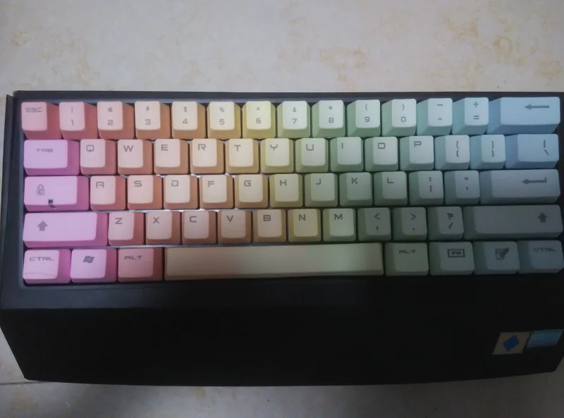 Механические клавиши клавиатуры PBT keycap TKL 87 key Rainbow ANSI игровая клавиатура keycaps