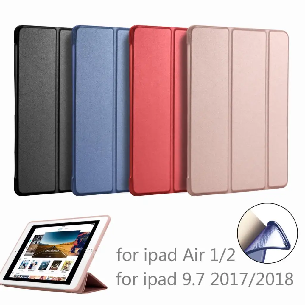 Чехол PFHEU для iPad 9 7 2017/2018 A1822 A1893 силиконовый мягкий чехол Air 1/Air 2|Чехлы планшетов и