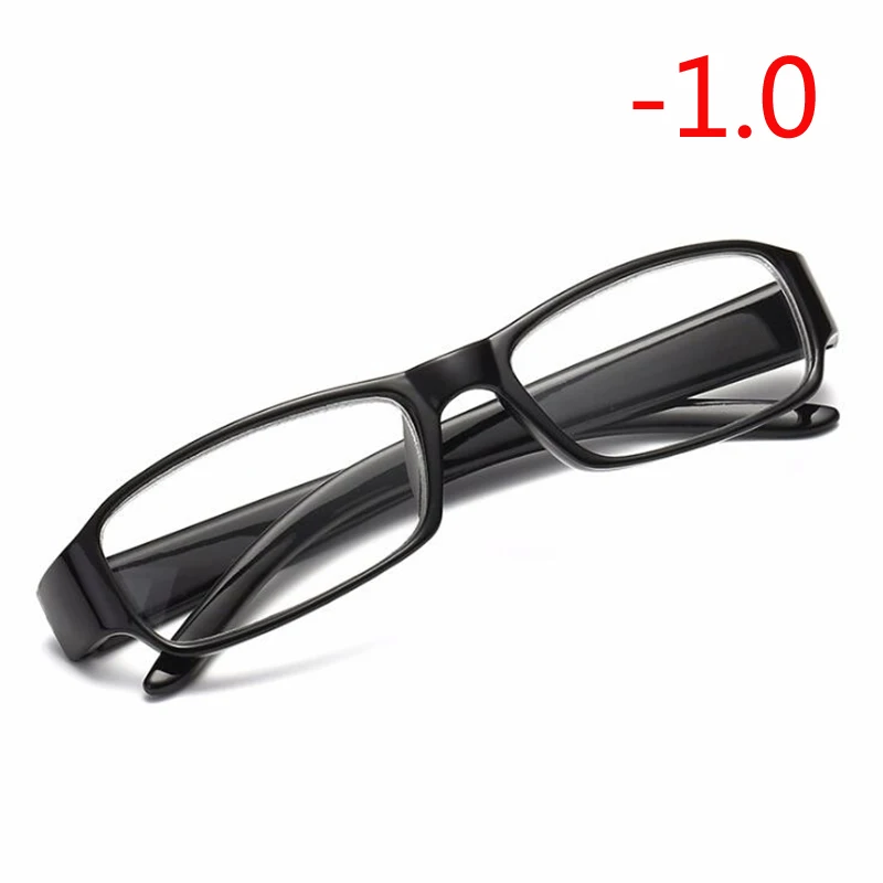 Myopia 100 Женские Мужские готовые очки для близорукости простые студенческие короткие очки для коррекции зрения очки по рецепту-1,0-1,5-2,0-2,5-6,0 - Цвет оправы: Myopia 100