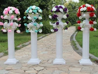 free shipping wedding roman pillars 88cmh wedding road leads wedding decoration party supply 6pcslot