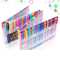 jonvon satone 100pcs set coloured neutral pen set gel color pvc bag brush pen watercolor for writing arts and crafts supplies