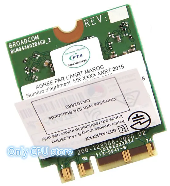 BCM943602BAED DW1830 AC BCM943602 NGFF M.2 1300 Мбит/с BT4.1 Wi Fi беспроводная сетевая карта лучше чем