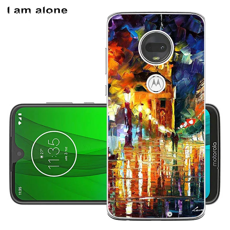 Чехлы для телефонов I am alone для Motorola Moto G7 G7 Play G7 power Solf из ТПУ, модные милые Чехлы для Moto G7 - Цвет: Solf TPU W40