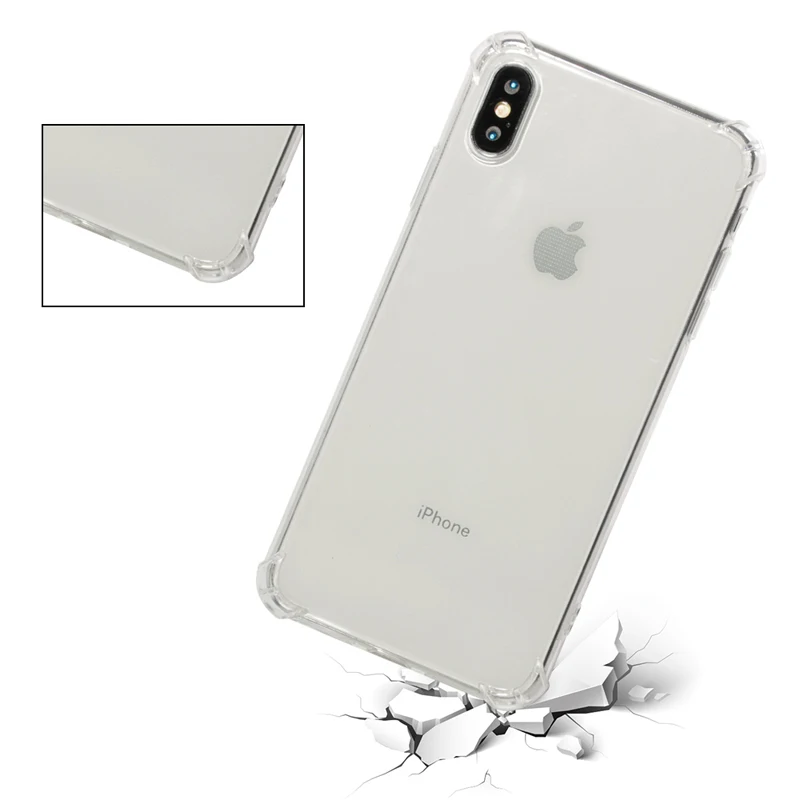 Ultrathin Anti-knock Soft TPU Silicone Clear Cases Phone Cover Coque Fundas for Apple iPhone 5 5S SE 6 6S 7 8 Plus X XS MAX XR |