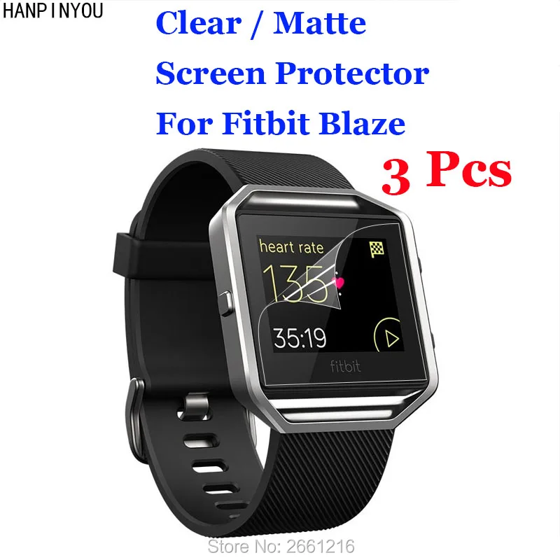 

3 шт./лот для смарт-браслета Fitbit Blaze, прозрачная/Антибликовая матовая защитная пленка для экрана с защитой от царапин