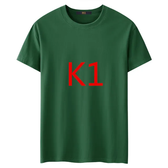 A001 solid color T-shirt | Мужская одежда