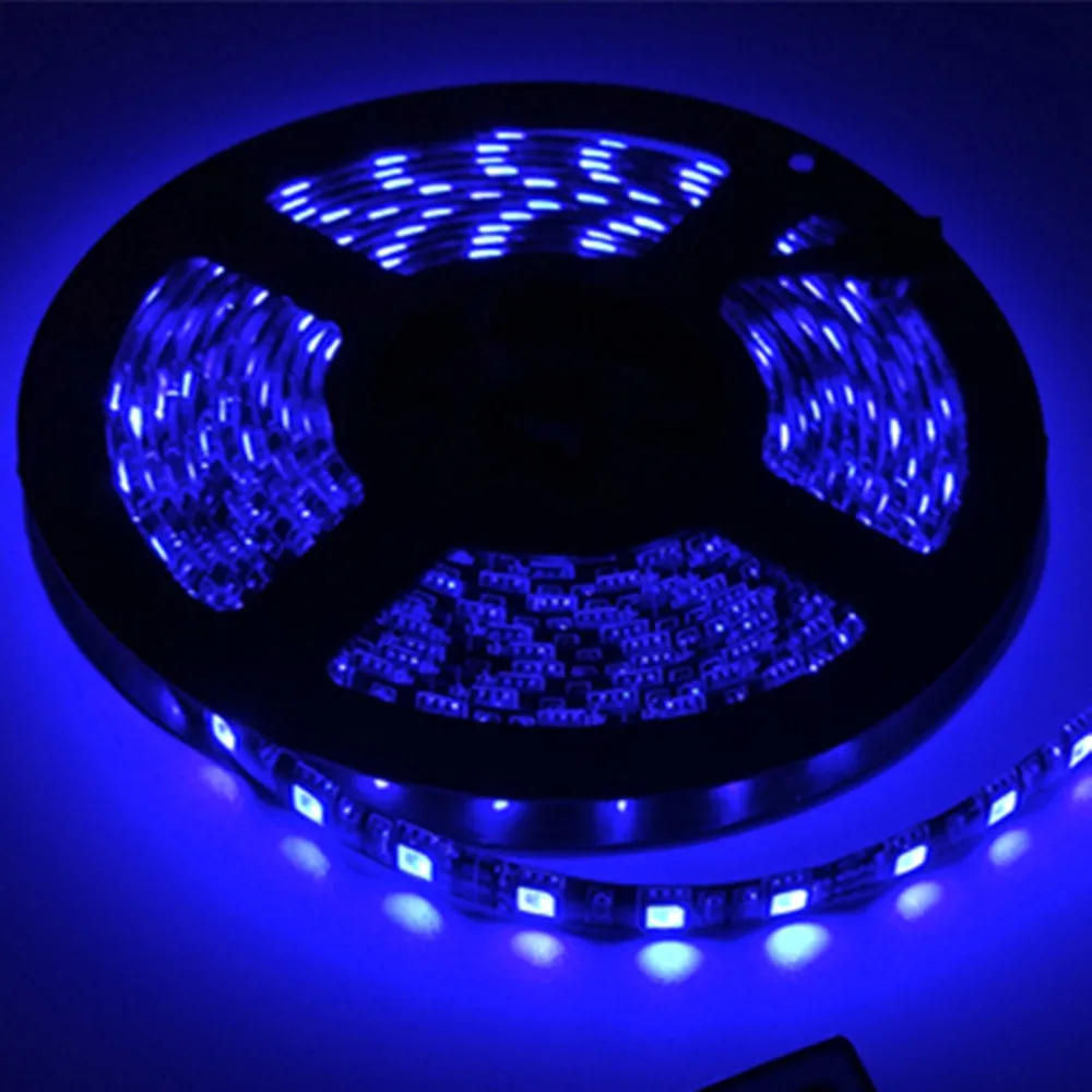 Черная печатная плата 5050 светодиодный RGB полоса 5 м IP65 светодиодный водонепроницаемый 300 светодиодный s/рулон+ 44 клавиши ИК-пульт