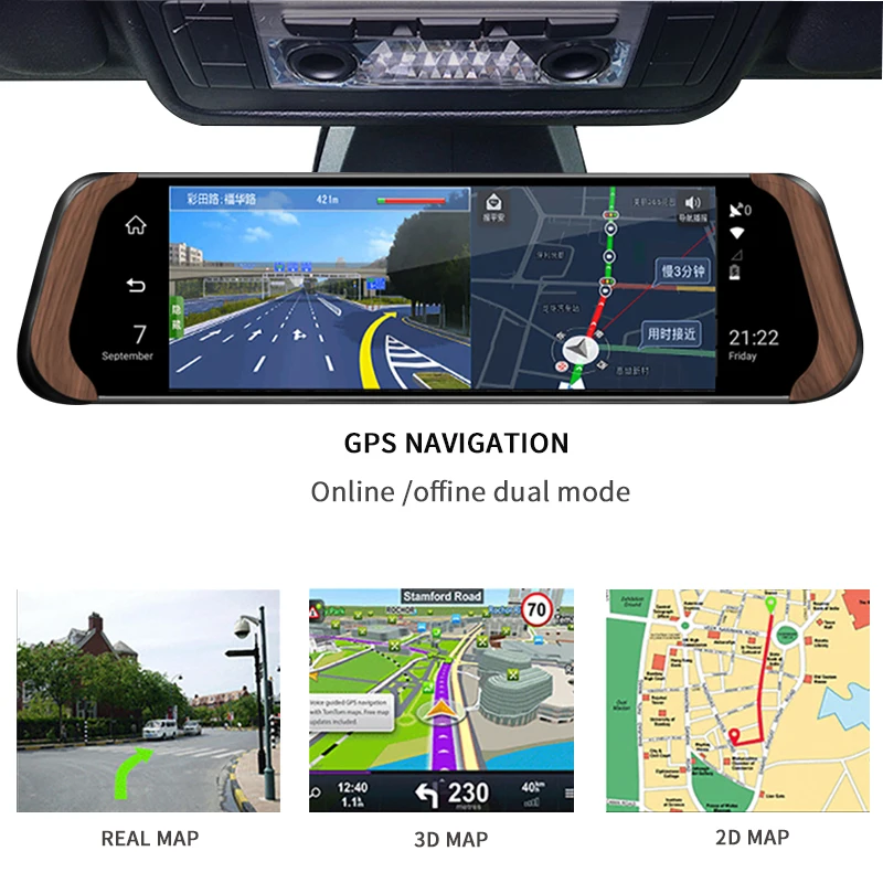 ANSTAR 786W 10 ''сенсорный экран видеорегистратор Android 4G ADAS gps Автомобильный видеорегистратор двойной объектив запись камера заднего вида 1080P FHD Автомобильный видеорегистратор зеркало