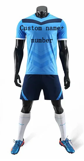 Custom name number Новинка, высокое качество, детские футбольные майки, наборы Survete, мужские футбольные комплекты, для взрослых, мужчин, детей, Futbol, тренировочная дешевая униформа, наборы DIY - Цвет: Custom name number