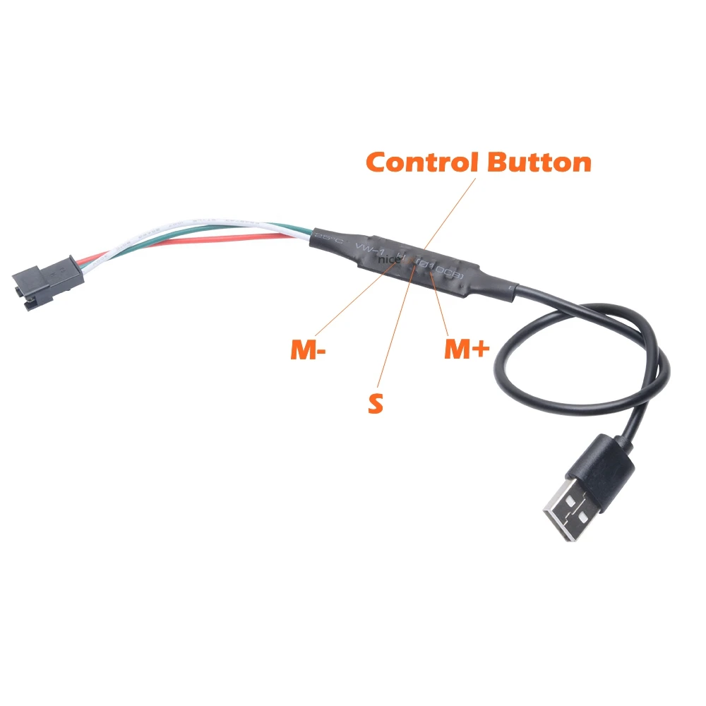 USB 3key кнопка управления диммер для 5 В 3pin WS2812 RGB 5050 Светодиодный Пиксельная полоса Модуль светильник с JST разъем WS2812B контрольный Лер