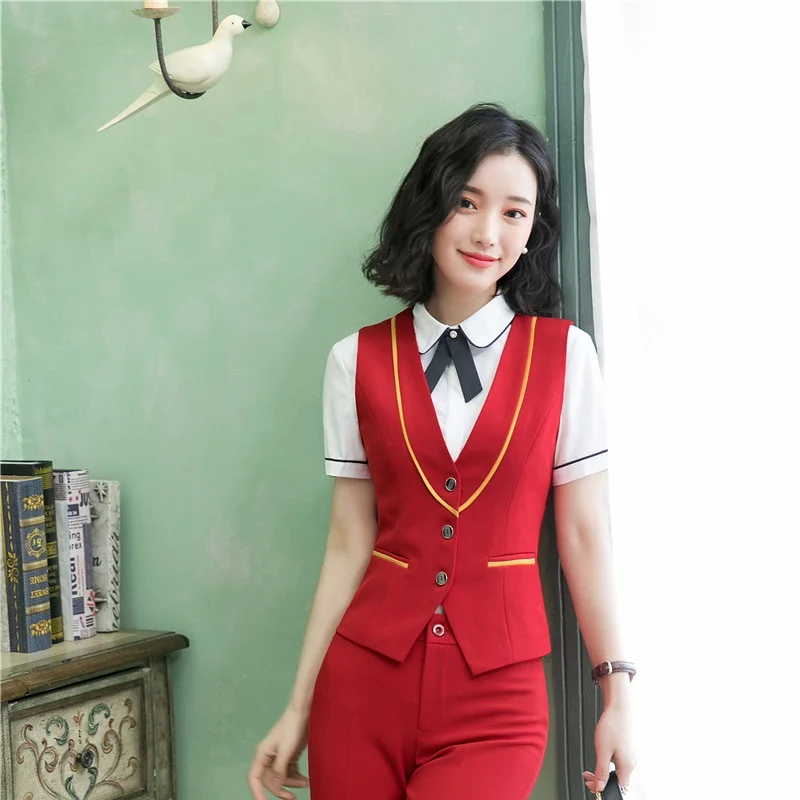 Деловой жилет и безрукавка для женщин офисная одежда блейзер на весну лето 2019