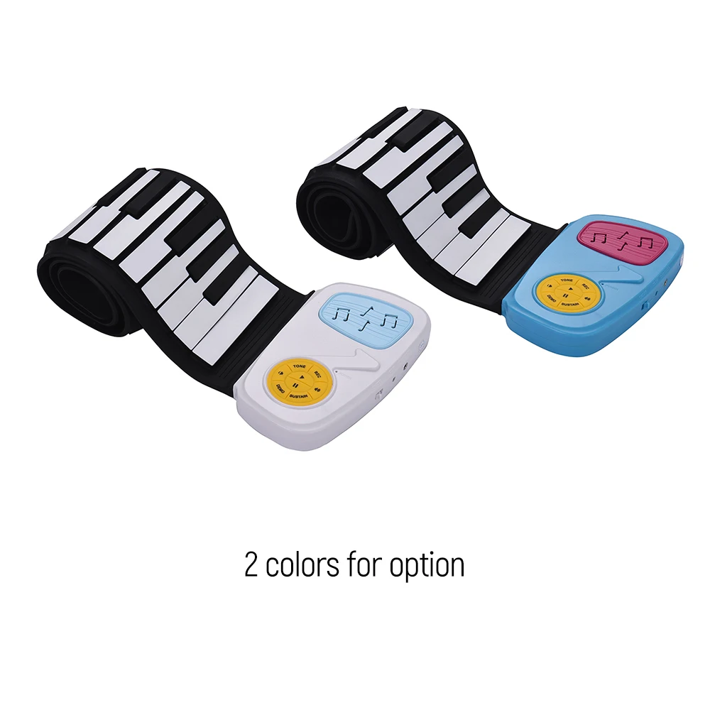 Портативная силиконовая электронная клавиатура с 49 кнопками складной динамик