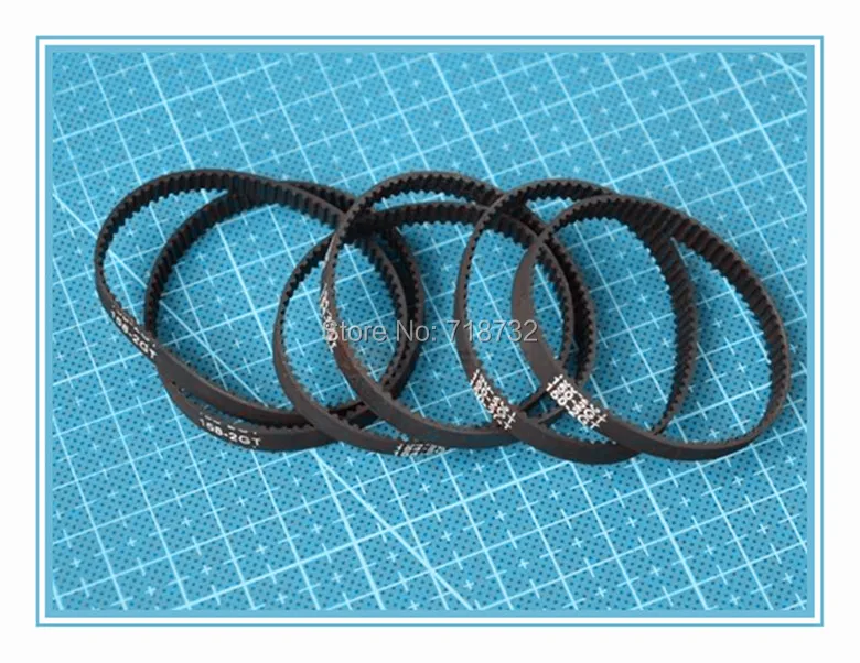 

260-2GT-6 round timing belt 260mm length GT2 6mm width 5pcs free shipping